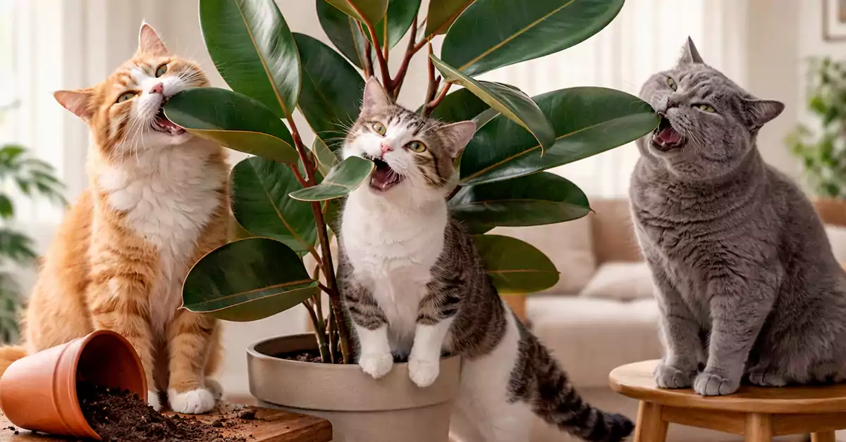 Are Rubber Plants Toxic to Cats?